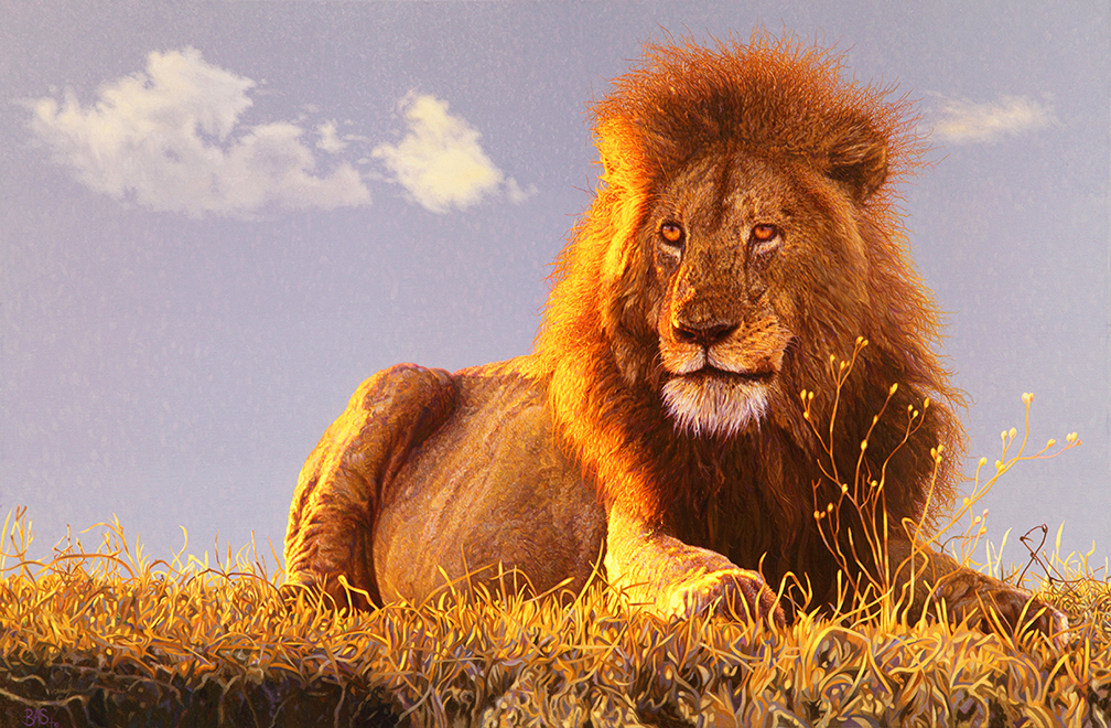 Lion Painting, All Hail The King - Art of BAS